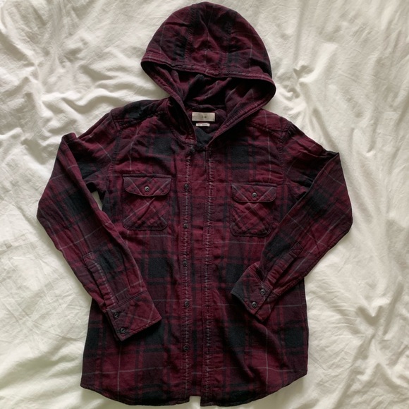 TNA Plaid Flannel Shirt - Picture 1 of 5